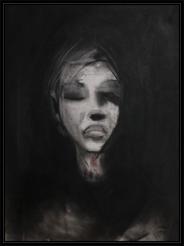 Eddie Cahill Heads "Untitled V", cm 42 x 59.4