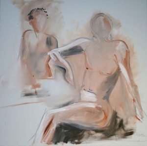 Mary Tritschler "Life Study 1" - Oil on Linen - 120x120cm