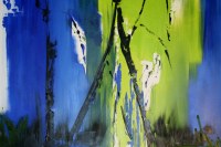 Mary Tritschler "Spring light between the trees" - Oil on linen - 120x100cm