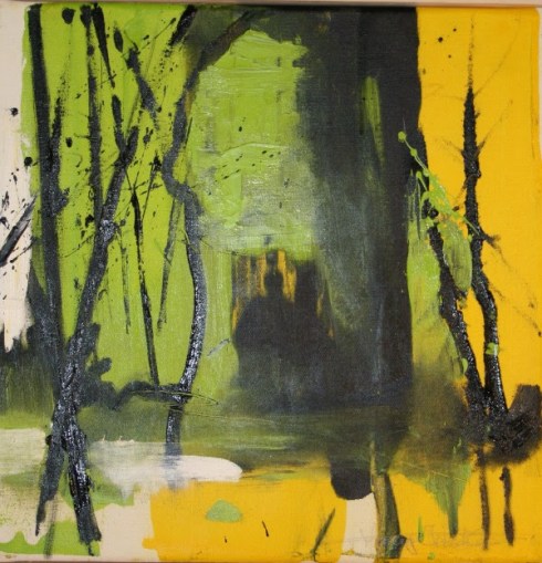 'Passage to Light II" Oil on linen canvas 40 x 40cm