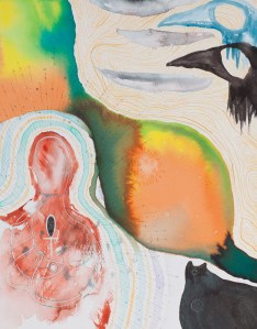 After the Salmon 30 x 23 cm Ink and watercolour