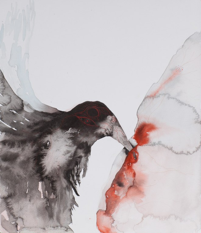 Ronan O’Reilly, "Promethean", 34.5 x 28 cm, Watercolour