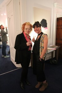 Noelle Campbell Sharp with wonderful young artist Natasha Pike - direct descendent of The Liberator, Daniel O Connell.