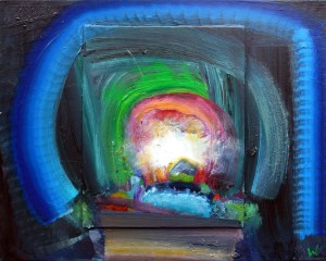 Patrick Walshe 'Afterlight 4', 50 x 40cm, oil on canvas and board