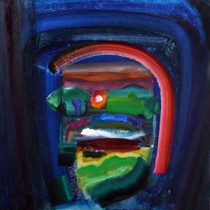 Patrick Walshe, 'The Land of Fools and Prophets', 60x60cm; oils on canvas and board