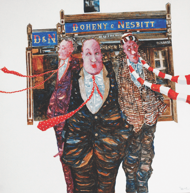 Andrew Painter, ''All good fun...' Acrylic on canvas, 70 x 70cm