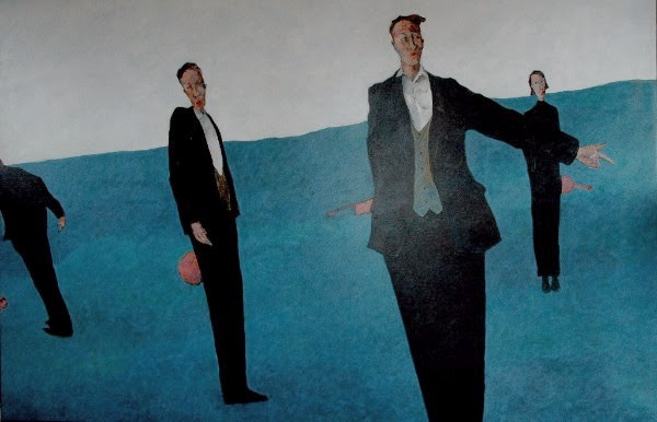 Andrew Painter, 'Four Enthusiastic Musicians', Acrylic on canvas, 80 x 80cm