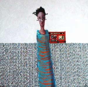 Andrew Painter, 'Mathematician Reflecting' Acrylic on canvas, 60 x 60cm