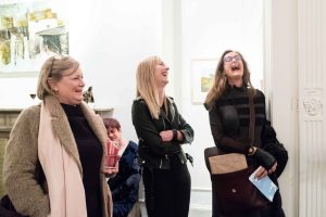 L-R: artists Mary Tritschler, Suzy O'Mullan, Carole Shubotham