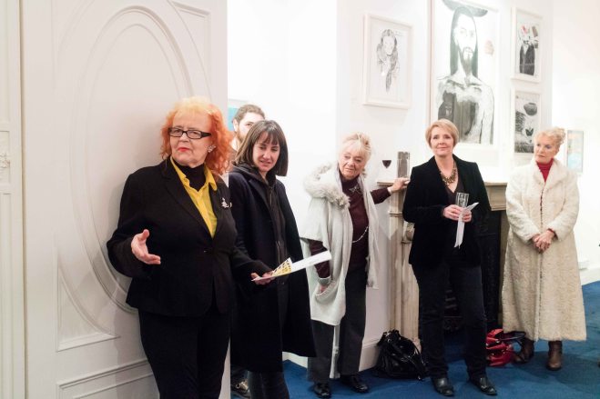 L-R: Dr Noelle Campbell Sharp, Leah Hewson, Jacqueline Stanley, Kathrine Geoghegan. In the back: Ronan O'Reilly