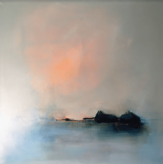 'Mysterious Skys I' 100 x 100cm, Oil on linen canvas
